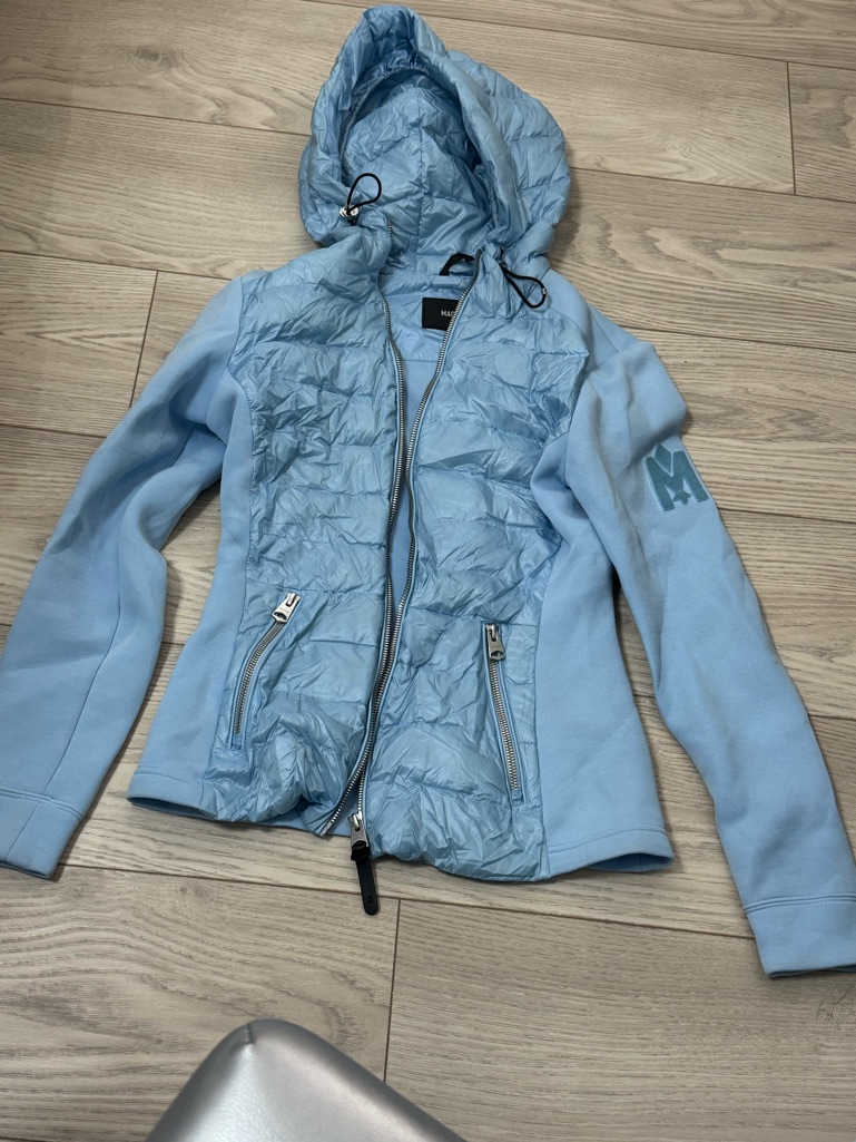Mackage Light Blue Quilted Hooded Jacket